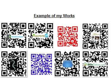 create a UNIQUE custom Qr code with your colors and logo / picture big1