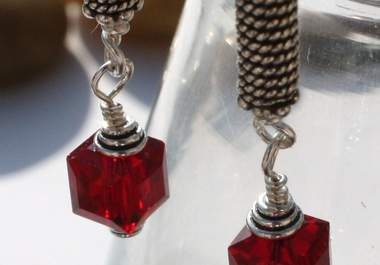 teach you how to make a beautiful pair of wire wrapped earrings big1