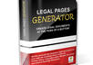 give you Legal page generator software to use on all your websites