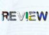 go to a website and give you a review of your product