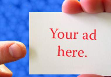 create ad on top site, has over 50 million hits 4 5 days and tweet and fb 2 50,000 users and add 300 High PR Authority Backlinks 2 ure Site big1