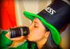 record a testimonial, video message or funny video as an irish leprechaun