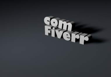 make you a 3d letters falling intro big1
