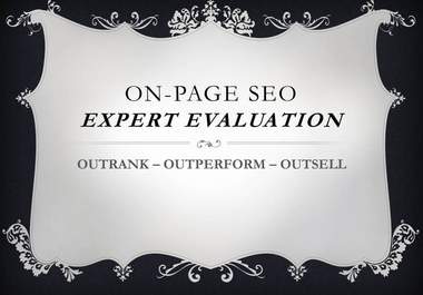 give you an immediate on page SEO action plan after my evaluation analysis for any 5 pages so that you can rank well big1