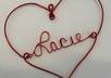 design a Name Heart Valentines Ornament