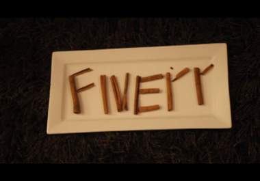 write Your Text on a plate using organic cinnamon big1