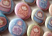 send you 4 fabric button pins