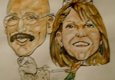 add color to a couple caricature for Valentines Day big1