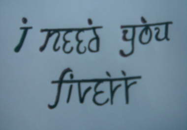 make your wishes in Hindi Style English lettrs big1