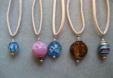 send you one beaded pendant on faux leather to US address only big1