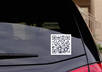 generate QR code to your website and make a scanable decal out of it