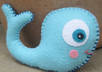 send you two handmade felt whales