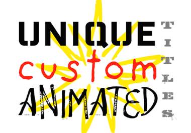 create UNIQUE custom animated video titles with your logo, website or company name big1
