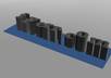 make your message into an 3D equalizer to any song on the background small1