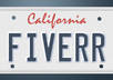 design 2 California licence plates with your chosen text