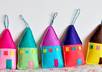 send you two of these handmade felt houses