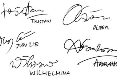 signature of my name