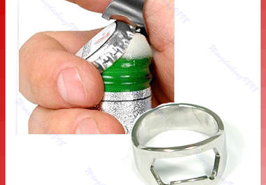 send you this amazing Stainless Steel Finger Ring Bottle Opener Bar Beer tool with FREE shipping Worldwide Only big1