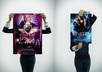 design someone holding your poster, flyer, product, logo or text small1