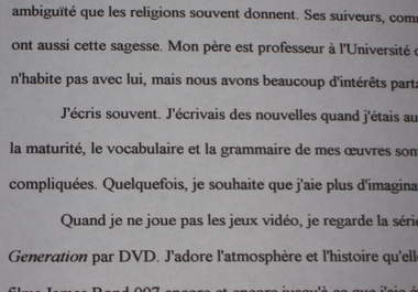 translate any writing, up to 500 words, between English and French big1
