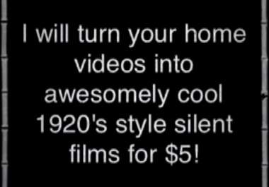 turn your home video into a 1920s style silent film big1