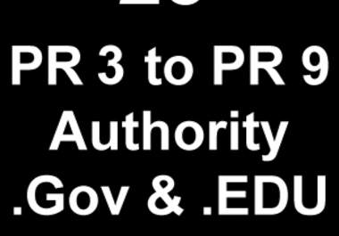 make 25 authority pr3 to pr9 gov and edu backlinks big1