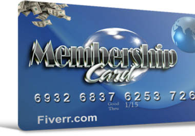 create a custom membership card/credit card image for your website or business big1