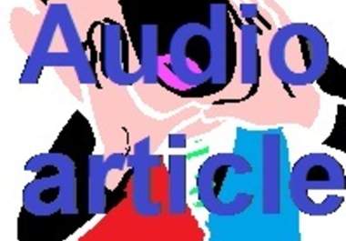 create a video of text to speech software reading your article big1
