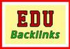 create guaranteed 500 high pr edu indexed backlinks small1