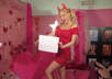 dance like a sexy little devil while holding your sign small1