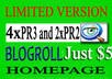 put ur link on my 4xPR3 and 2xPR2 sites on the blogroll