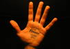 draw your logo and write your message on the palm of my hand and give you the pictures