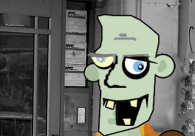 brand this funny bizarre Zombie Dj viral video with your url or text message to promote your site blog product music service or business big1