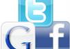give your website 25 Retweet plus 25 google plus and 25 facebook like