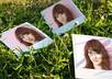 make your photo into 3 polaroid photos on the grass small1