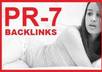 create 2 PR6 backlinks low obl of high quality