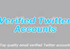 manually create and give you 10 email verified TWITTER accounts