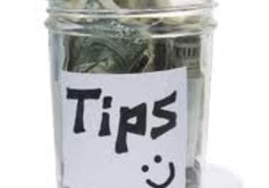accept a TIP for the work i did for the Fiverr community big1