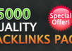 create 15000+ high quality backlinks to your website for SERP ranking