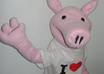 as a dancing pig puppet Promote and send greetings small1