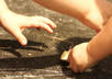 put your message into a cute sidewalk CHALK video with my kids