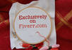 embroider your simple message in cross stitch and send you the jpg images small1