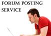 manually write 10 awesome forum posts for your forum