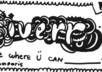 doodle your name/ message/website with one to five animals/ things