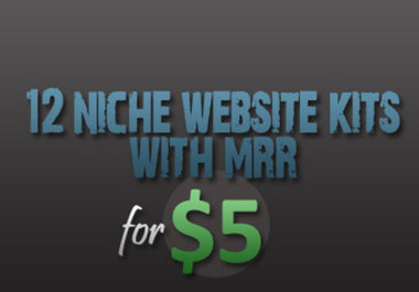give you 12 Complete Niche Website Kits - Comes With MRR - Interesting Niches! big1