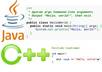 do JAVA and C coding in