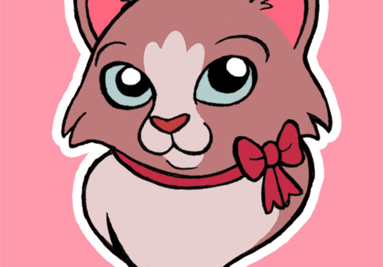 draw a cartoony picture of your cat or kitten small1