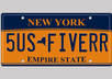 create a New York novelty license plate image file small1