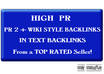 create 400+ high pr Contextual backlinks on PR2+ and up wiki sites small1