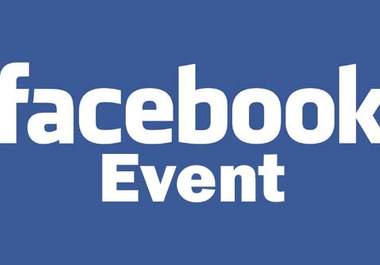 make a facebook event and invite 275 of my very active friends all real profiles big1
